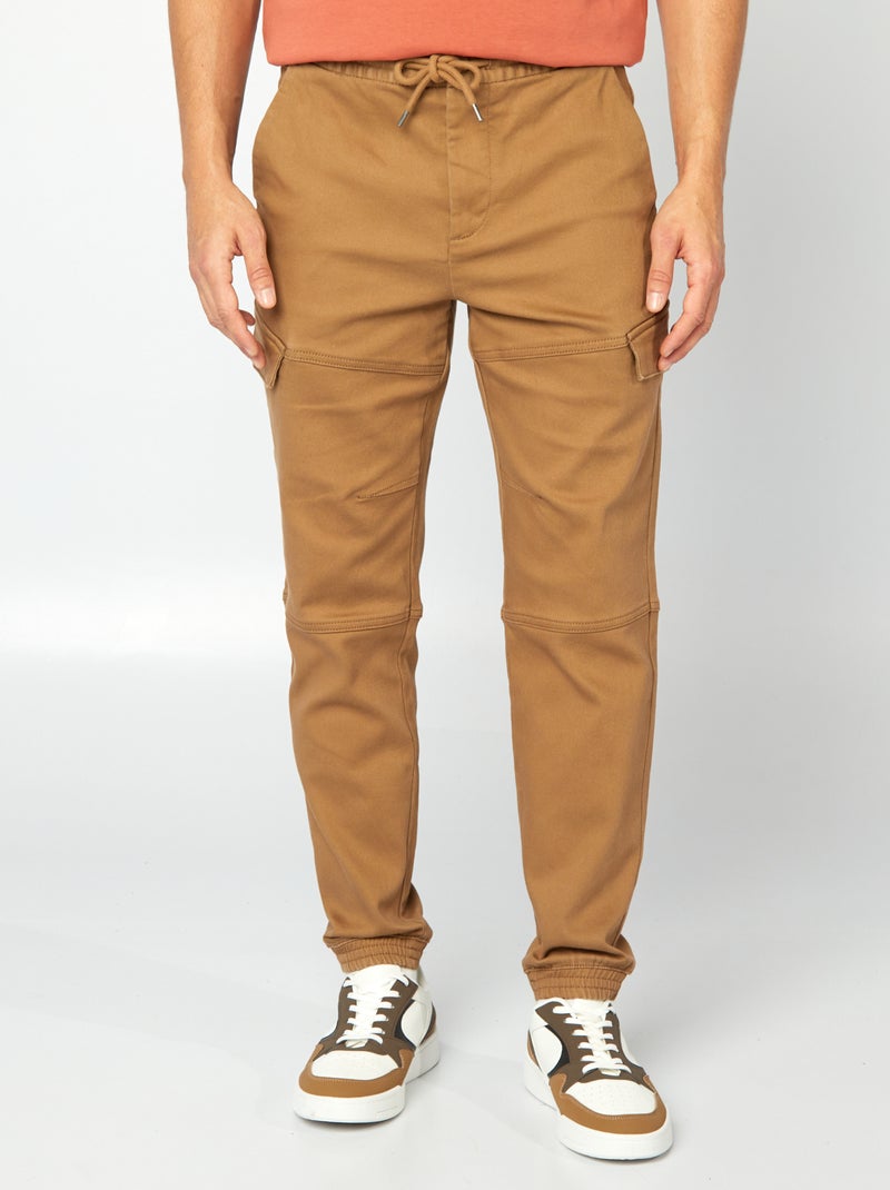 Oyuchga Abito in lino da donna, casual, con scollo a V, in cotone e lino, oversize, a maniche corte, vintage, in tinta unita, per il tempo libero, A marrone., L