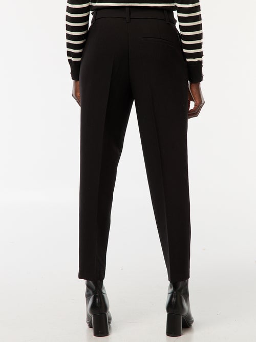 Pantaloni carota fluidi con cintura a fibbia - Kiabi