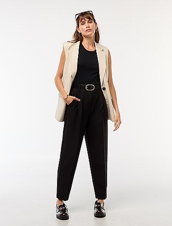 Pantaloni carota fluidi
