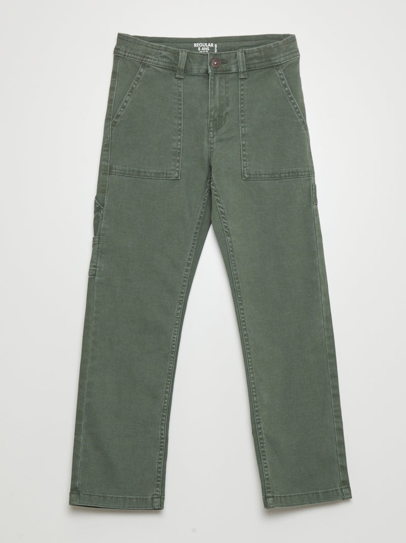 Pantaloni carpenter regular KAKI - Kiabi