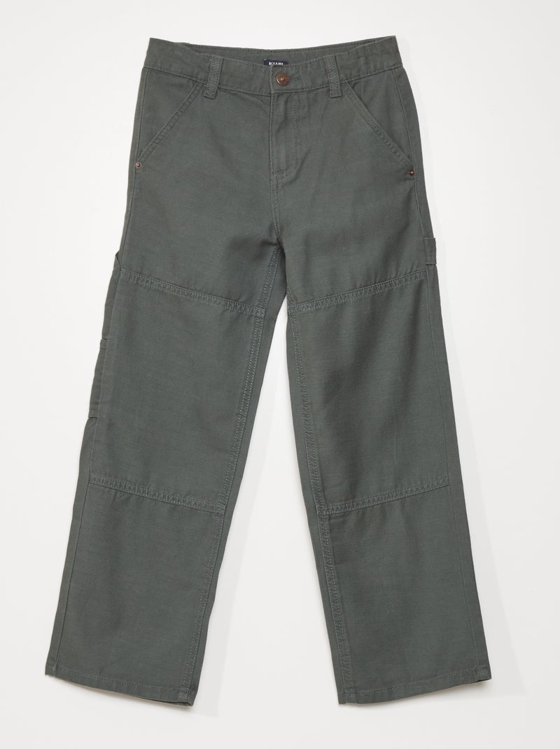 Pantaloni carpenter stile workwear grigio scuro - Kiabi