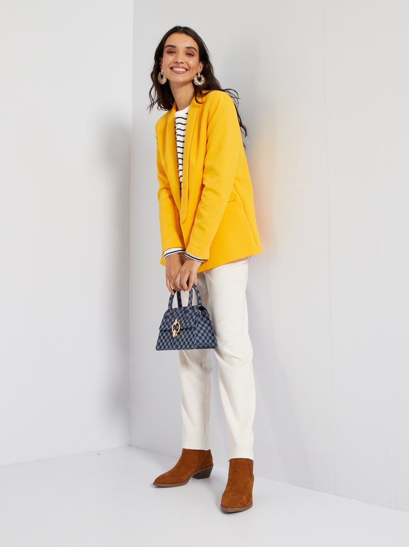Pantaloni carrot con cintura Bianco - Kiabi