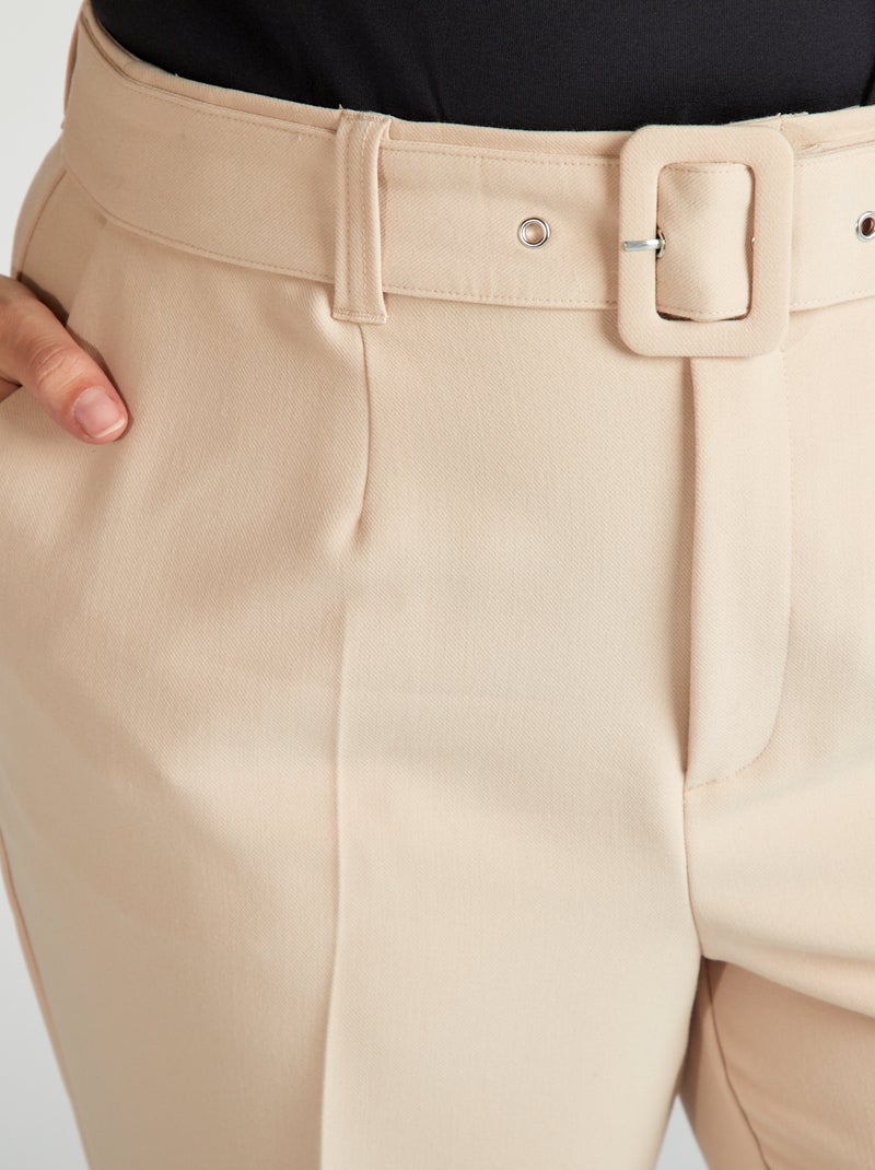 Pantaloni carrot fit BEIGE - Kiabi