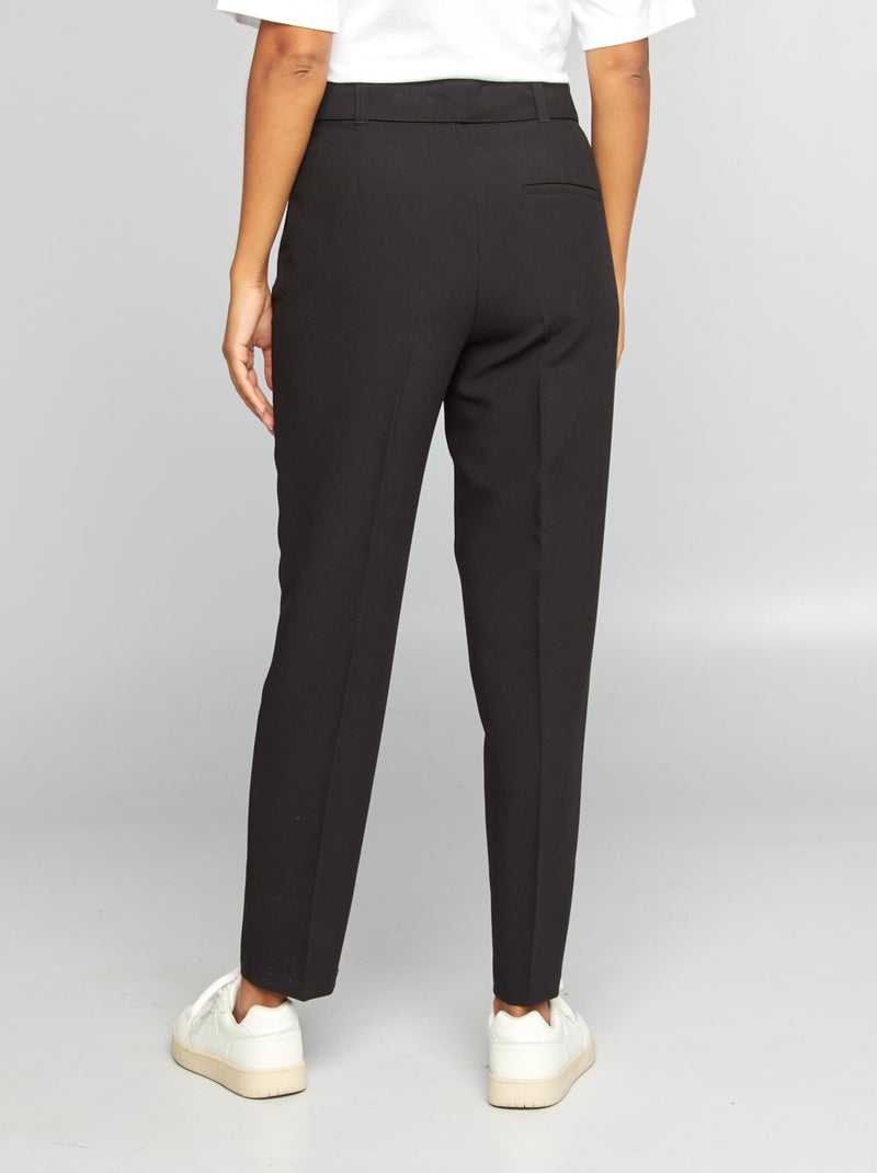 Pantaloni carrot fit morbidi NERO - Kiabi
