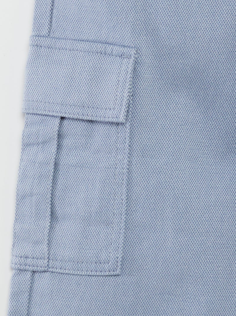 Pantaloni chevrons con tasche con patta BLU - Kiabi