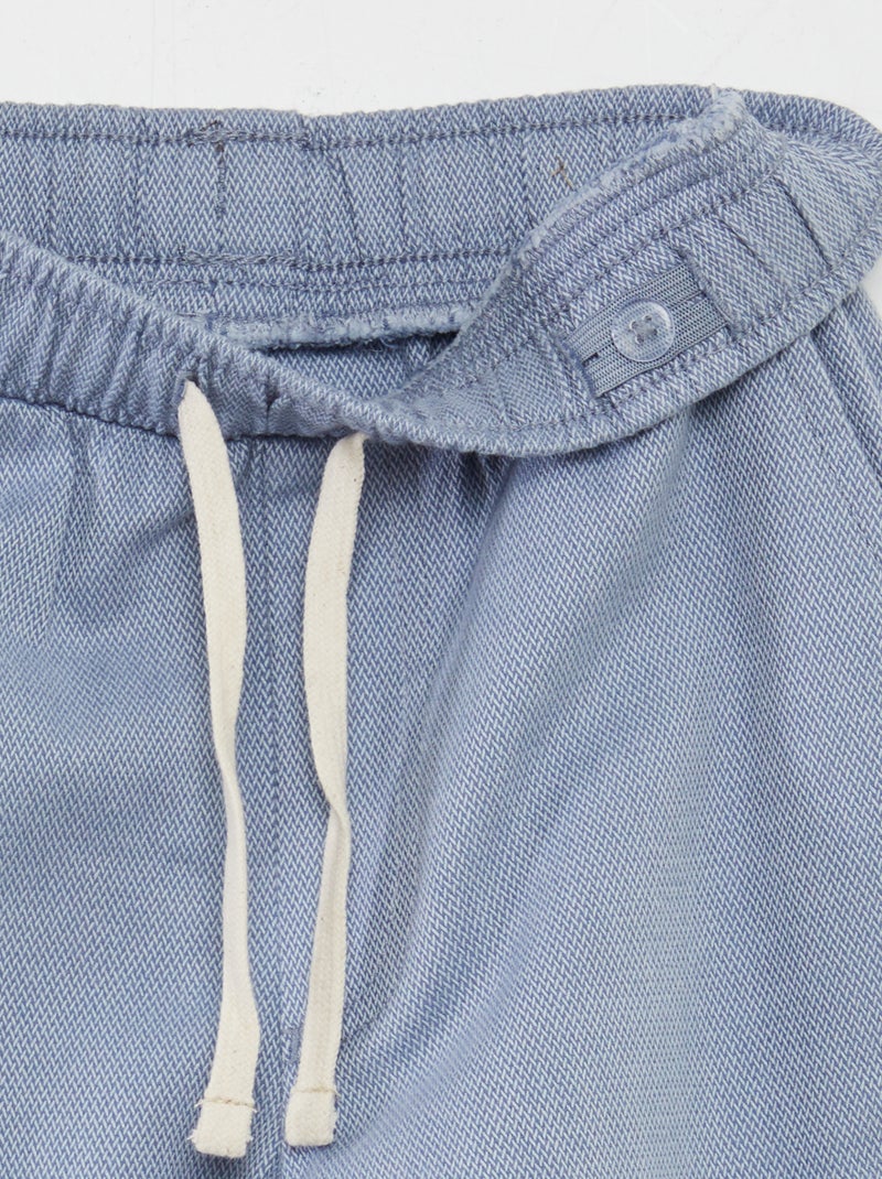 Pantaloni chevrons con tasche con patta BLU - Kiabi