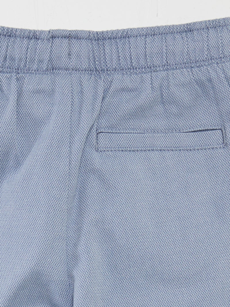 Pantaloni chevrons con tasche con patta BLU - Kiabi