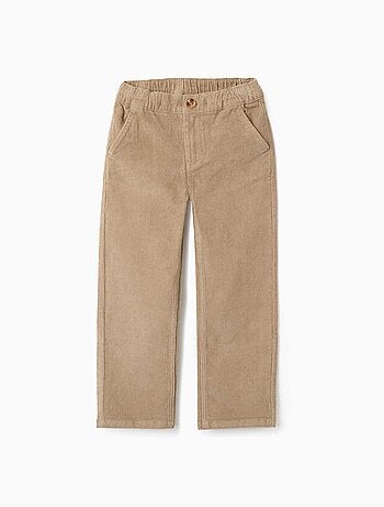 Pantaloni chino a taglio dritto in velluto a coste
