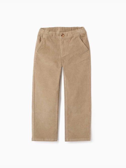 Pantaloni chino a taglio dritto in velluto a coste - Kiabi