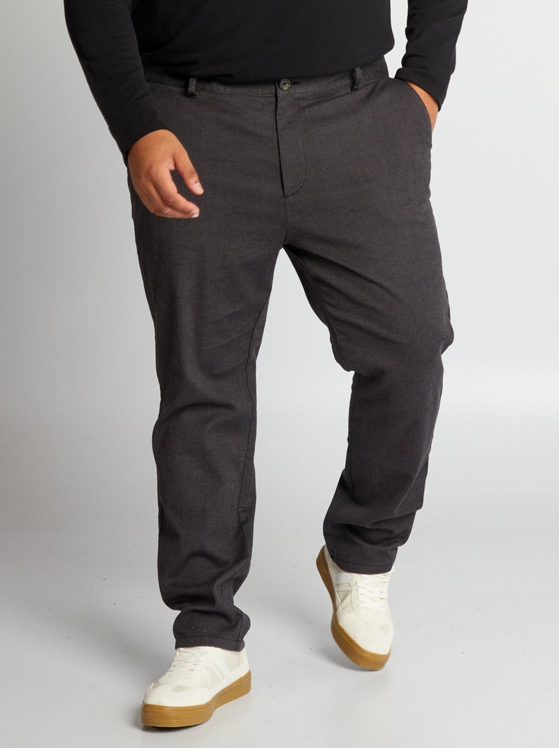 Pantaloni chino aderenti nero - Kiabi