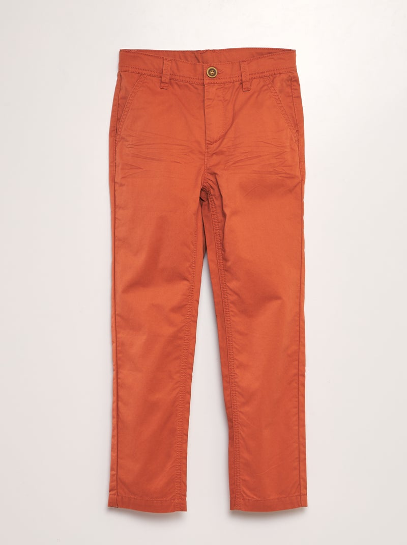 Pantaloni chino ARANCIONE - Kiabi