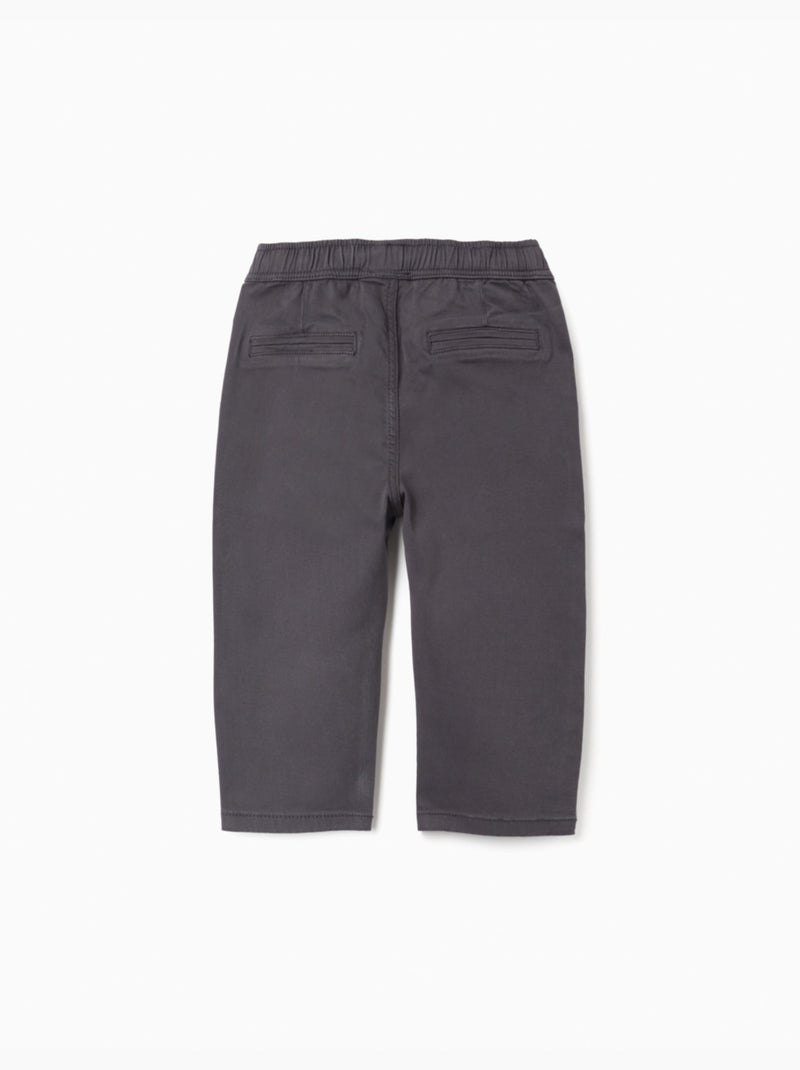 Pantaloni chino baggy in twill b&s Grigio scuro - Kiabi