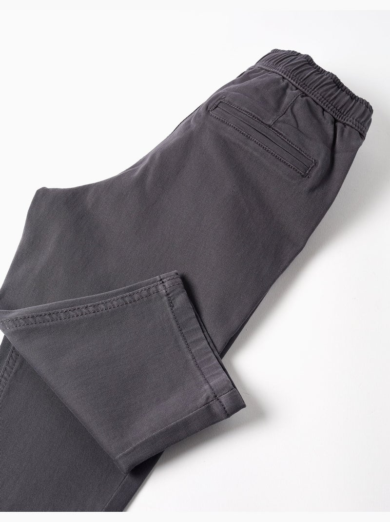 Pantaloni chino baggy in twill b&s Grigio scuro - Kiabi