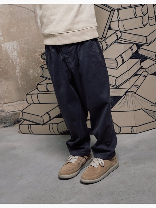 Pantaloni chino baggy in twill b&s - Kiabi