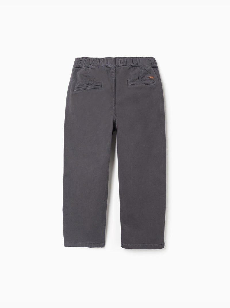 Pantaloni chino baggy in twill b&s Grigio scuro - Kiabi