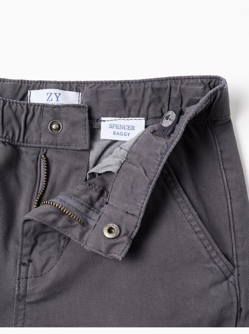 Pantaloni chino baggy in twill b&s - Kiabi