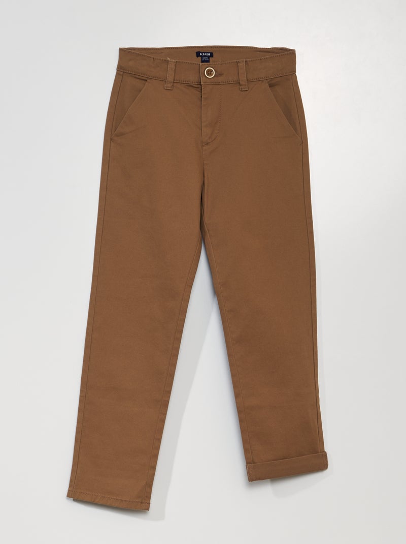 Pantaloni chino BEIGE - Kiabi