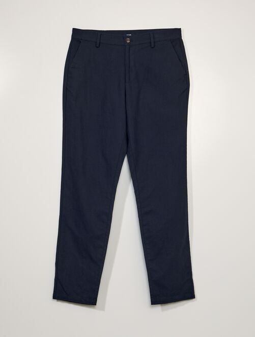 Pantaloni chino con lino - Kiabi