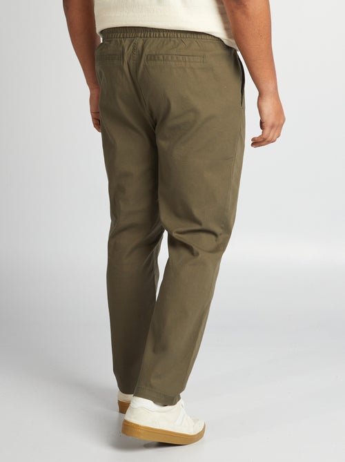 Pantaloni chino con vita elasticizzata - Kiabi