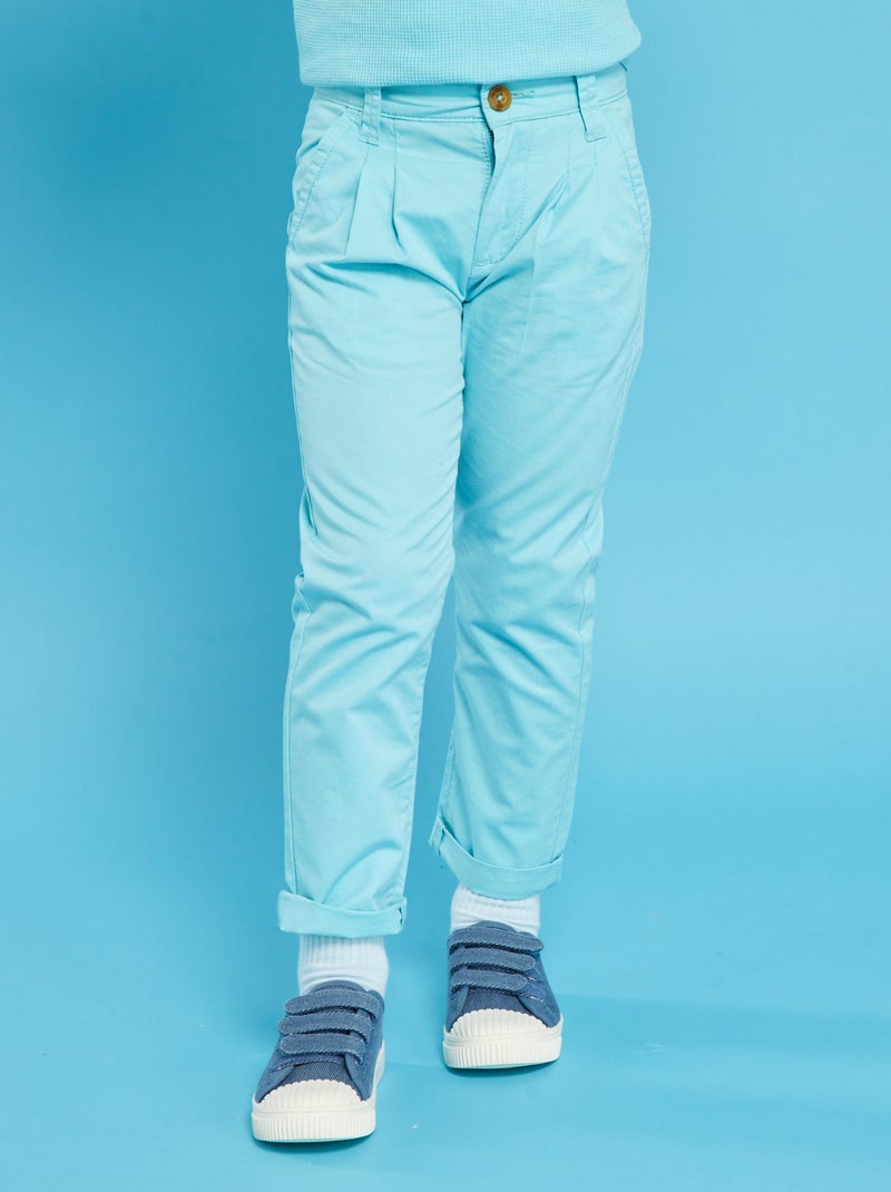 Pantaloni chino dritti BLU - Kiabi