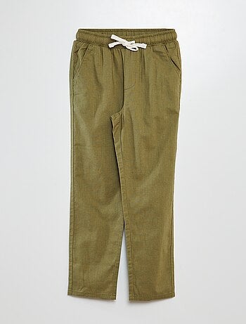 Pantaloni chino dritti con cordoncino