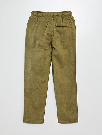 Pantaloni chino dritti con cordoncino