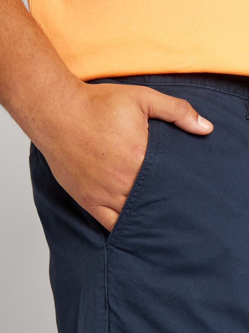 Pantaloni chino dritti L30 blu - Kiabi