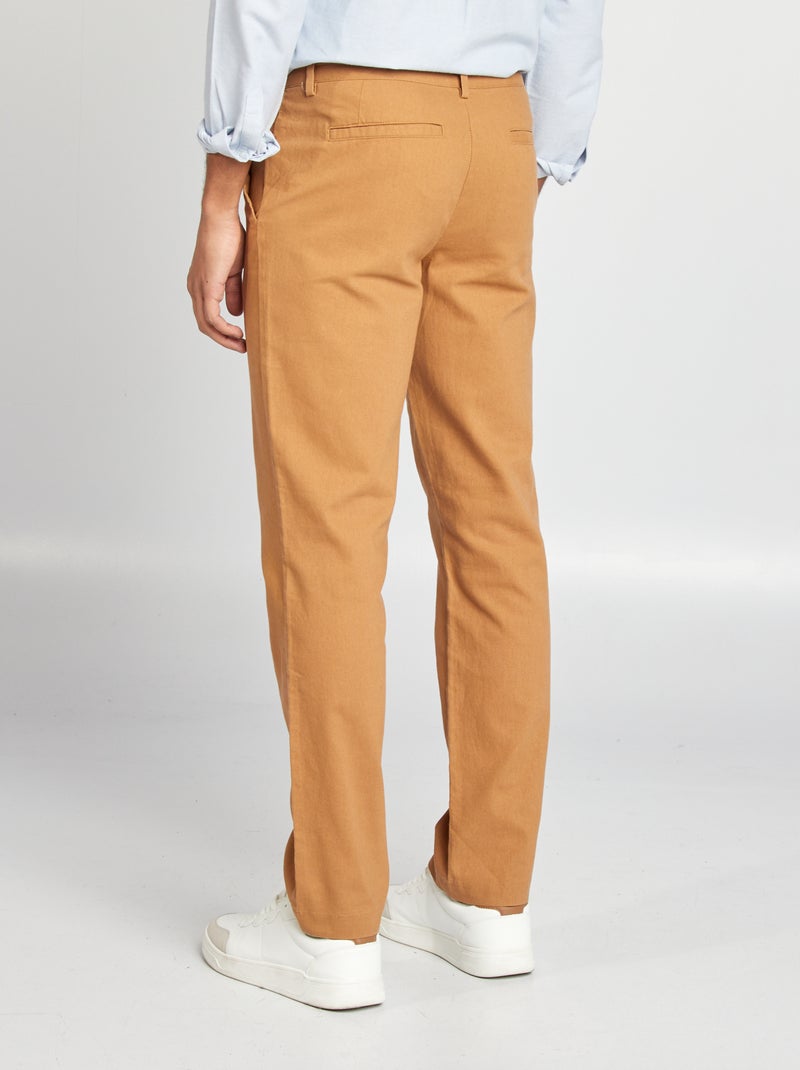 Pantaloni chino dritti / regular fit BEIGE - Kiabi