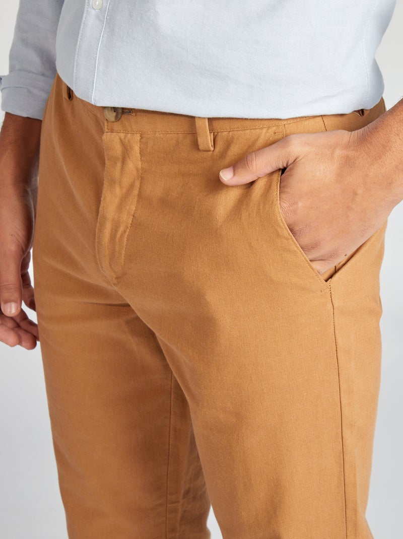 Pantaloni chino dritti / regular fit BEIGE - Kiabi