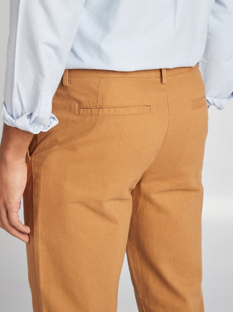 Pantaloni chino dritti / regular fit BEIGE - Kiabi