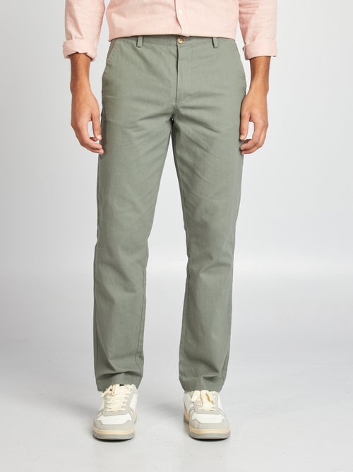 Pantaloni chino dritti / regular fit - Kiabi
