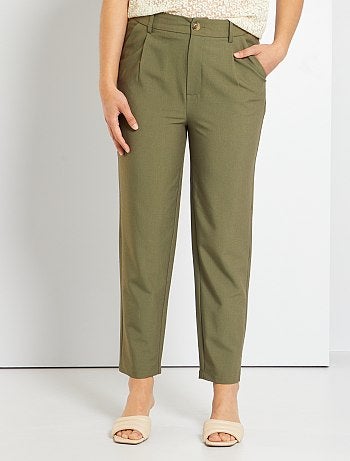 Pantaloni chino, colorati, stretch - cachi - Kiabi