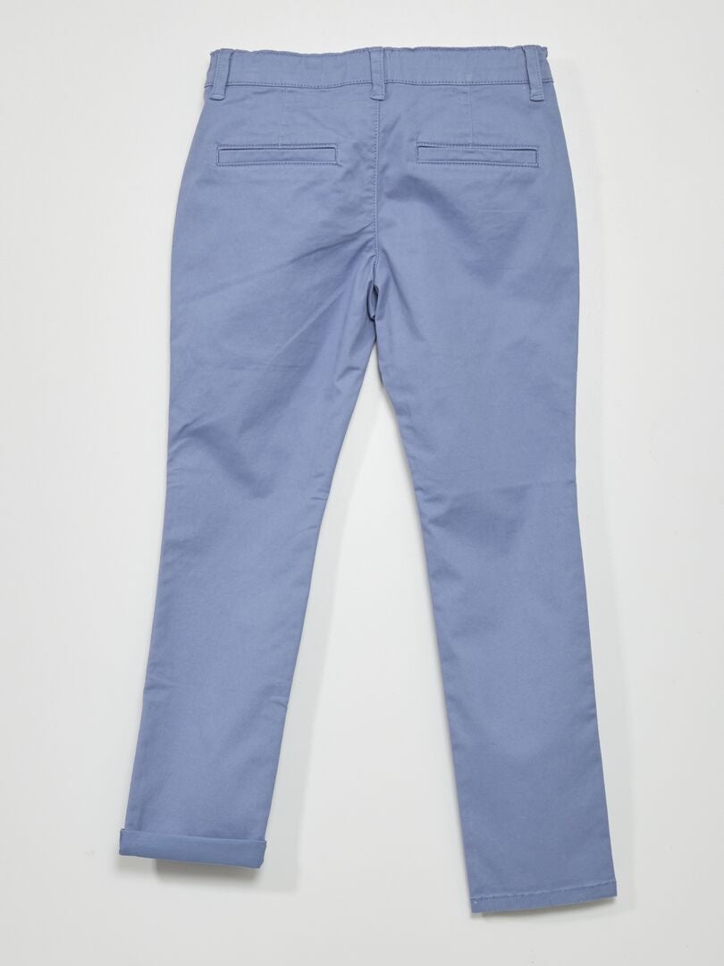 Pantaloni chino grigio blu - Kiabi