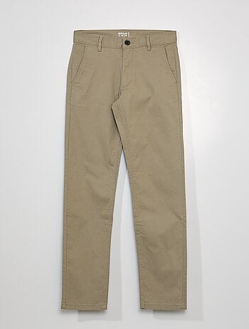 Pantaloni chino in cotone stretch L34