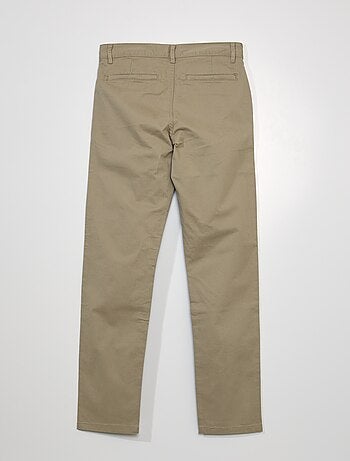 Pantaloni chino in cotone stretch L34