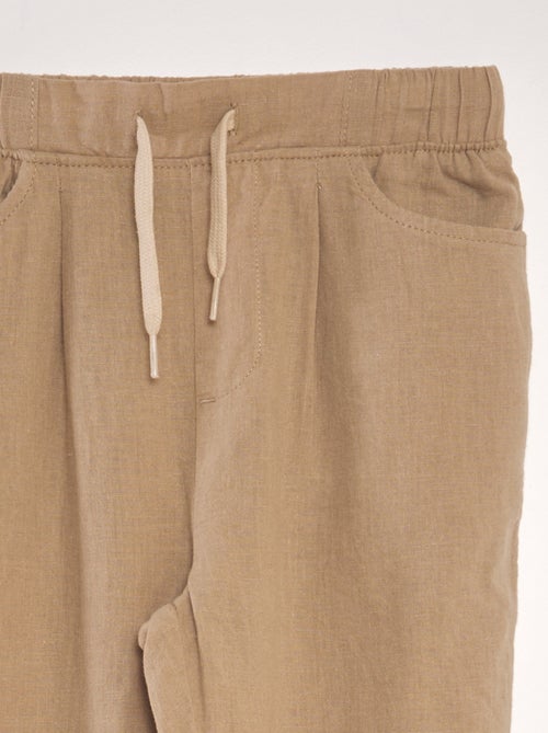 Pantaloni chino in lino - Kiabi