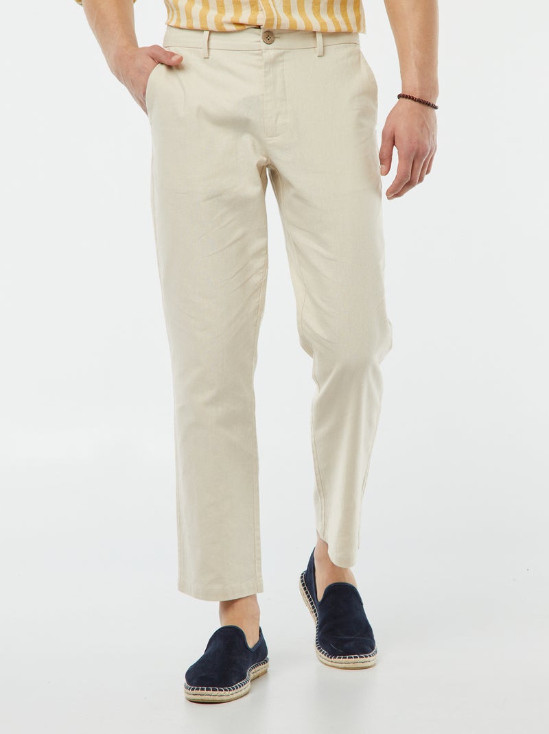 Le Braghe pantaloni chino uomo beige