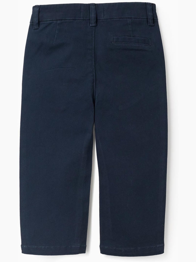Pantaloni chino in saffiano Blu scuro - Kiabi