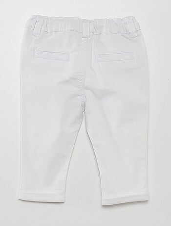 Pantaloni chino in tinta unita