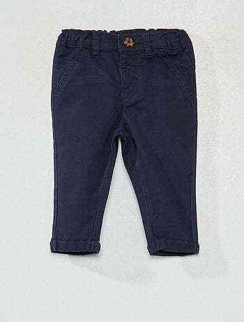 Pantaloni chino in tinta unita