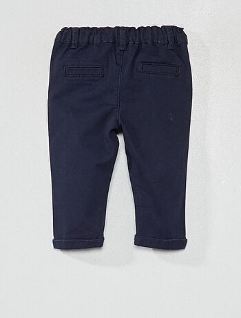 Pantaloni chino in tinta unita