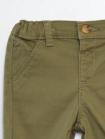 Pantaloni chino in tinta unita