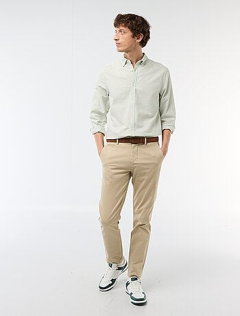 Pantaloni chino in twill