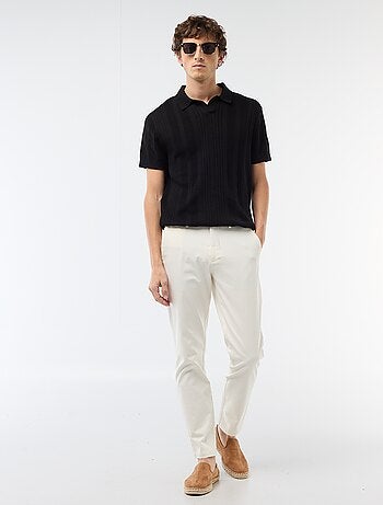 Pantaloni chino in twill