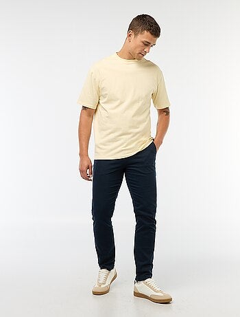 Pantaloni chino in twill