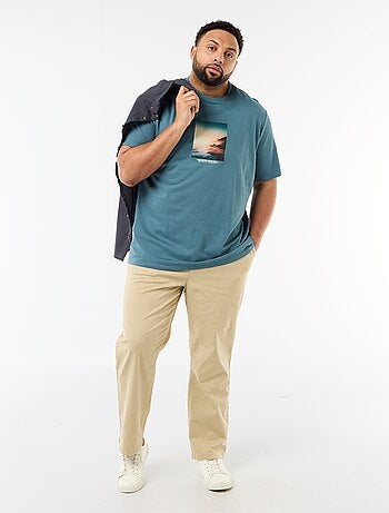 Pantaloni chino in twill con coulisse