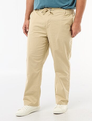 Pantaloni chino in twill con coulisse