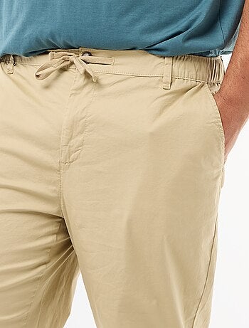 Pantaloni chino in twill con coulisse