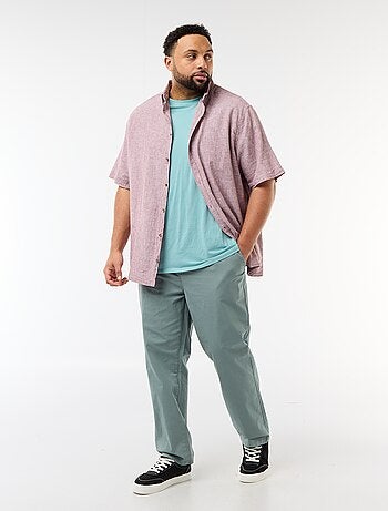 Pantaloni chino in twill con coulisse