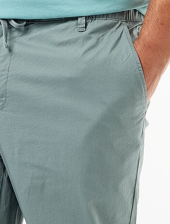 Pantaloni chino in twill con coulisse